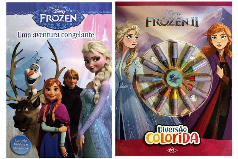 Imagem de Kit de Livros: Disney diversão colorida - Frozen + Uma aventura congelante - histórias e atividades - Crianças 3+ Anos