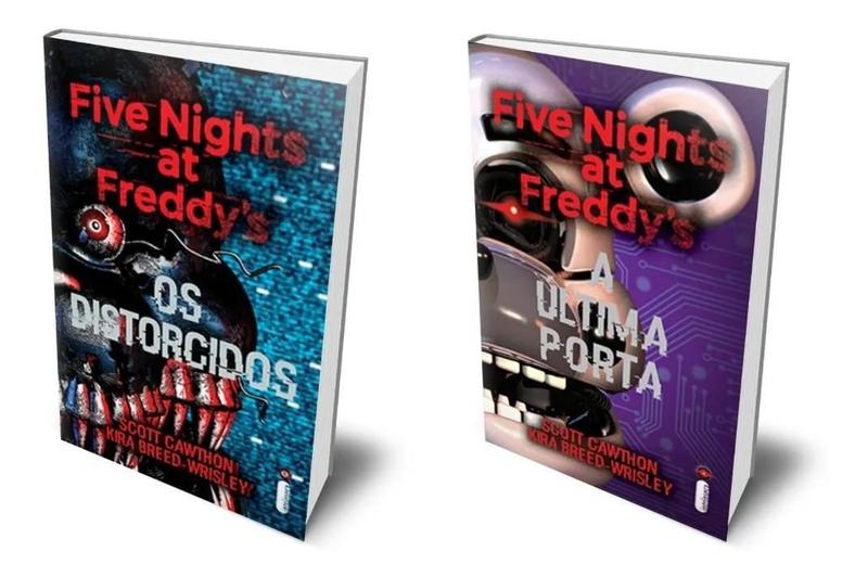 Kit de Livros Five Nights at Freddys Os Distorcidos & A Última Porta Fnaf Capa Comum Outros