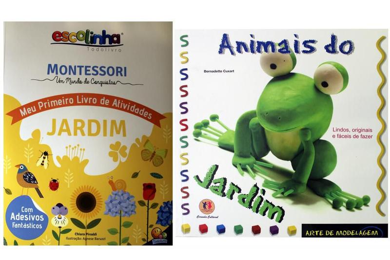 Imagem de Kit de livros infantis:  animais do jardim + meu primeiro livro de atividades : jardim Crianças 3+ Anos