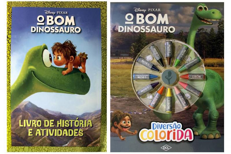 Imagem de Kit de Livros infantis: O bom dinossauro- historias e atividades + Disney diversão colorida-- Crianças 3+ Anos.