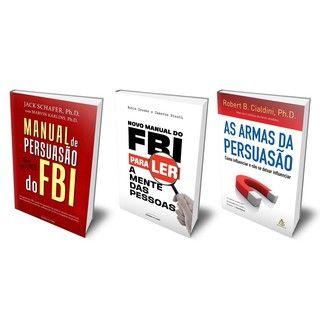 Kit de Livros Manual de Persuasão do FBI, Novo Manual do FBI e As Armas da Persuasão Psicologia e Linguagem Corporal Capa Comum - Universo dos Livros Imagem de Kit de Livros Manual de Persuasão do FBI, Novo Manual do FBI e As Armas da Persuasão Psicologia e Linguagem Corporal Capa Comum