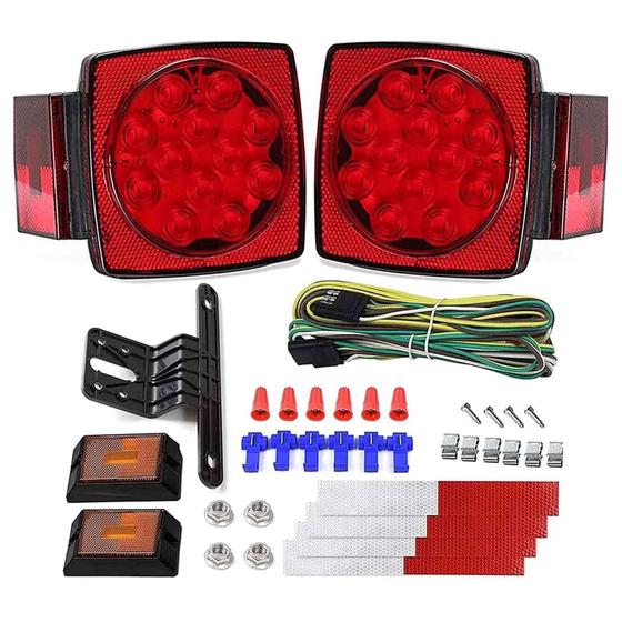Imagem de Kit de Luz de Reboque Cyfie 12V LED - À Prova D'Água com Certificação DOT
