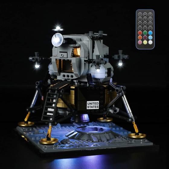 Imagem de Kit de luz LED compatível com GEAMENT Lego NASA Apollo 11 Lunar