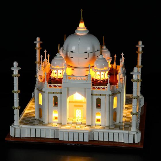 Imagem de Kit de luz LED para o modelo de blocos de construção Taj Mahal - Compatível com Lego 21056