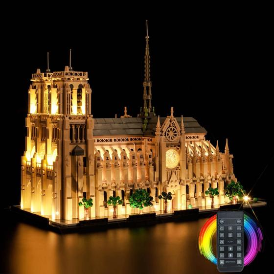 Imagem de Kit de luzes LocoLee compatível com Lego Notre Dame 21061