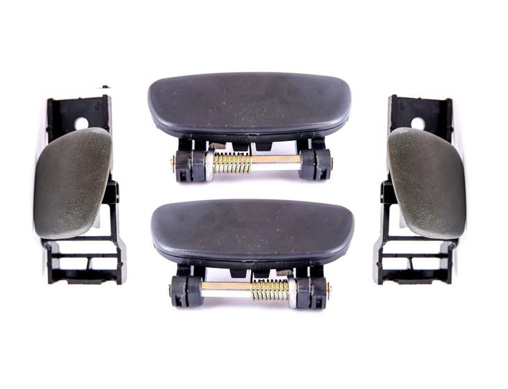 Imagem de Kit De Maçanetas Puxador Interno e Externo Effa Towner Jr 02 Internas 02 Externas Cab Simples