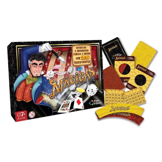 Imagem de Kit De Mágica 19 Truques Jogo Mágicas Infantil Família Amigo