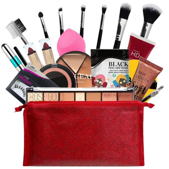Imagem de Kit De Maquiagem Completa Profissional Ruby Rose BZ69-3