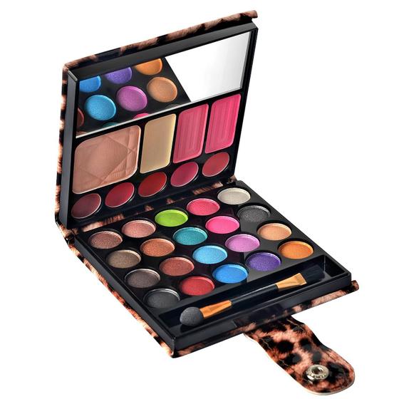 Imagem de Kit de Maquiagem Ecvtop Professional - Paleta de Sombras com Brilho Labial