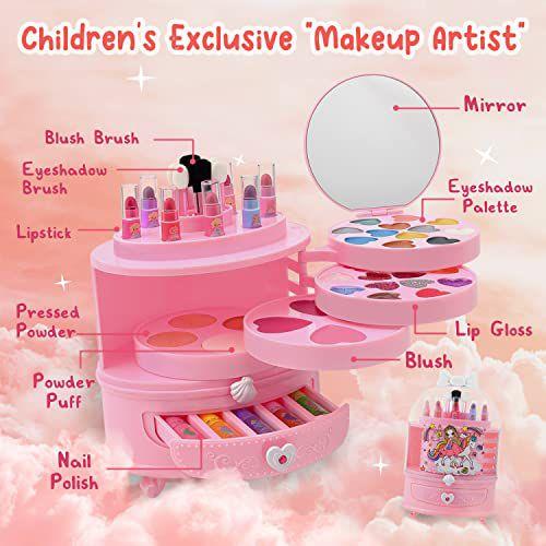 Imagem de Kit de maquiagem infantil Balnore 53 unidades para menina