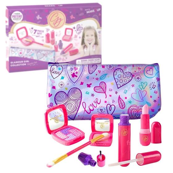 Imagem de Kit de maquiagem Pretend Play Make it Up com bolsa de cosméticos para crianças