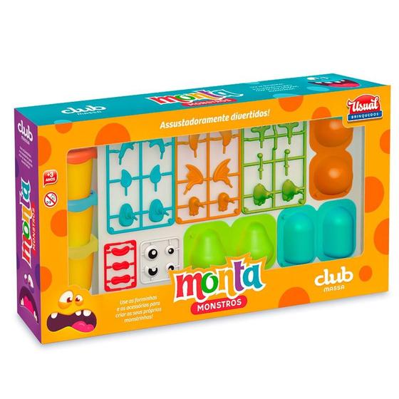 Imagem de Kit de Massinha Monta Monstros Clube Massa