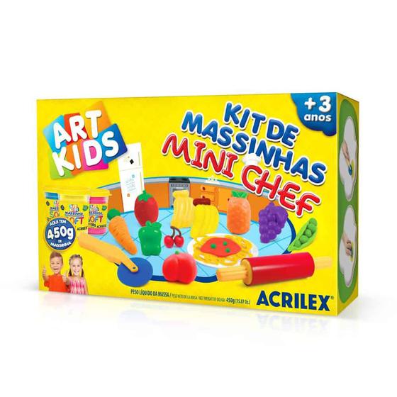 Imagem de Kit De Massinhas Art Kids Mini Chef R.40008 Acrilex