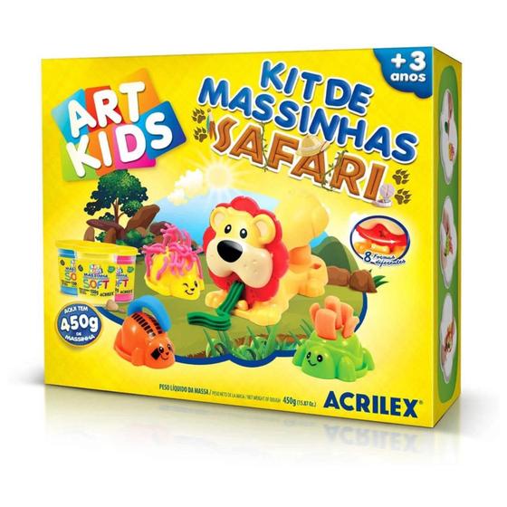 Imagem de Kit De Massinhas Art Kids Safari 450g Acrilex -7891153096209