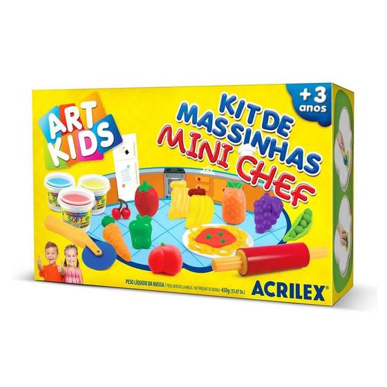 Imagem de Kit de Massinhas Mini Chef Acrilex 450g 40008