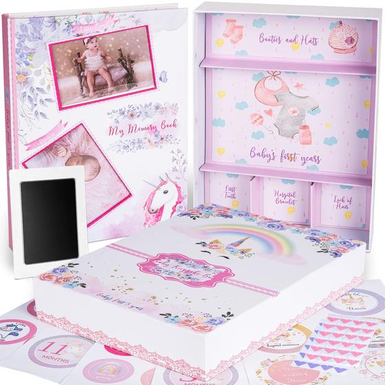 Imagem de Kit de Memórias de Bebê Kemella Kreations My Memory Book Unicorn