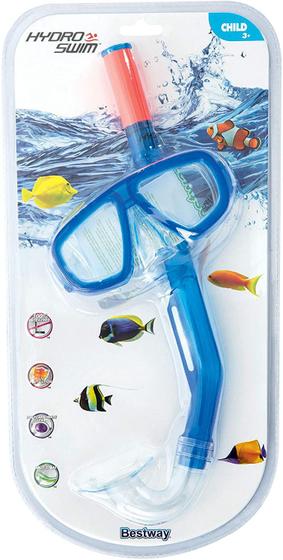 Imagem de Kit De Mergulho Snorkel+Máscara Infantil Azul- Bestway 