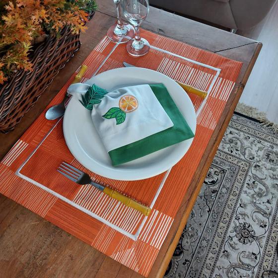 Imagem de Kit De Mesa Posta Completo - Laranja (2Un)