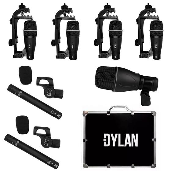 Imagem de Kit de Microfone para Bateria Dylan DD-7 com Hard Case