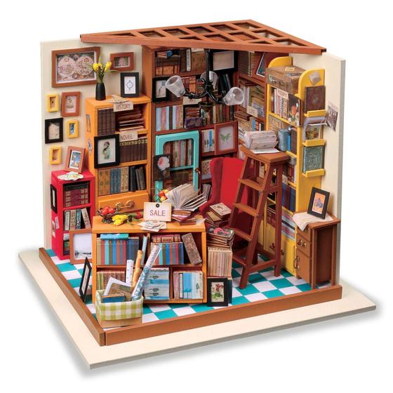 Imagem de Kit de Miniaturas DIY Fat Brain Toys Harper's Library