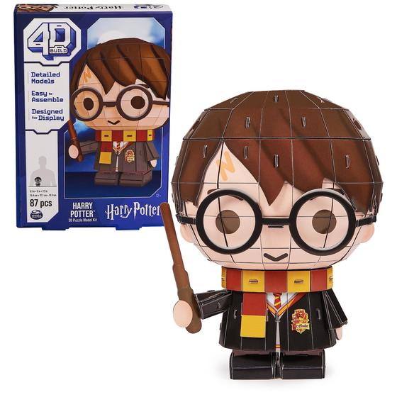 Imagem de Kit de modelos de quebra-cabeça 3D, 87 unidades, Harry Potter, personagem 4D Build