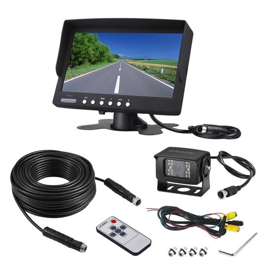 Imagem de Kit de monitor de câmera de backup DALLUX Truck Waterproof 7"