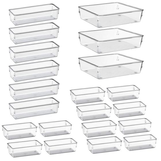 Imagem de Kit De Organizador Multiuso 21 Peças Gavetas Modular Conjunto