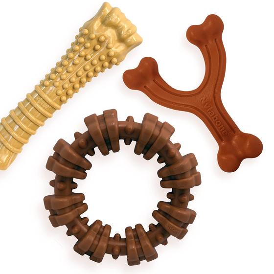 Imagem de Kit de Ossos para Cães Nylabone Power Chew - 3 Unidades