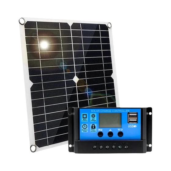 Imagem de Kit De Painel Solar 1000W 12V Com Controlador 10A-100A Para Telefone RV Carro Caravana Casa