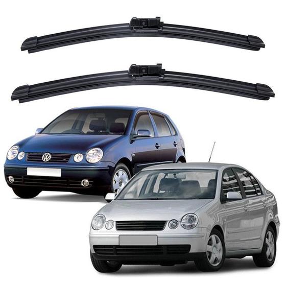 Imagem de Kit de Palhetas Silicone Limpador de Parabrisa - VW Polo Hatch e Sedan ano 2001 até 2012