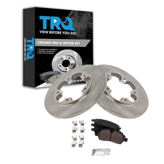 Imagem de Kit de pastilhas de freio e rotor TRQ Ceramic para Ford Transit 2015-2019