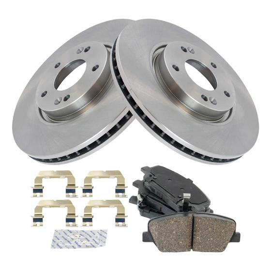 Imagem de Kit de pastilhas de freio e rotor TRQ Ceramic para Hyundai Veloster 2013-2016