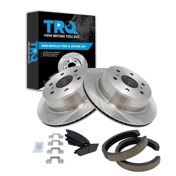 Imagem de Kit de pastilhas de freio e rotor TRQ para Cadillac 2007-2010 e Chevy 2007-2014