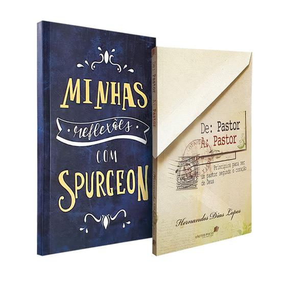 Imagem de Kit De: Pastor A: Pastor + Caderno Minhas Reflexões com Spurgeon