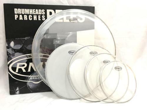 Kit De Peles Para Bateria Rmv Duo Clear 08/10/12/14/22/14cx Menor preço em Kit De Peles Para Bateria Rmv Duo Clear 08/10/12/14/22/14cx