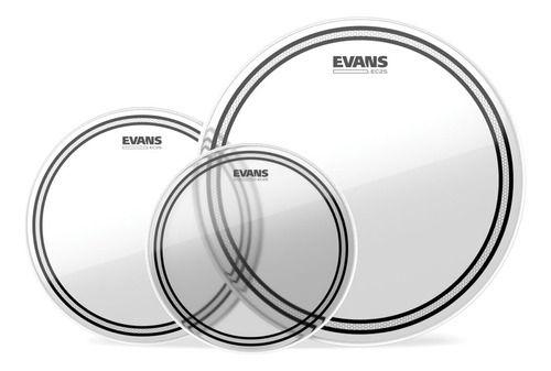 Imagem de Kit De Peles Rock Evans Ec2s Transparente Etp-ec2sclr-r