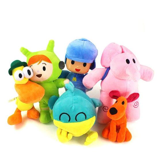 Imagem de Kit de pelúcia Pocoyo-Multicolor (Kit Completo 6)