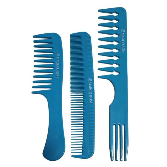 Kit De Pente De Plástico Dentes Largos Uso Diário Marco Boni - Pente de ...