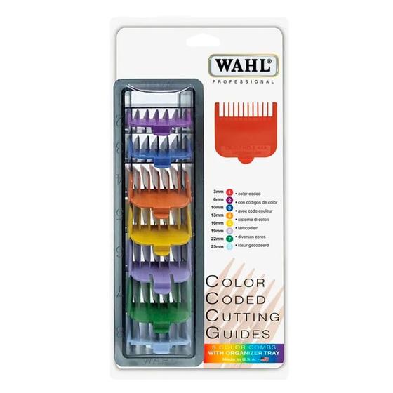 Imagem de Kit De Pentes Para Máquina De Corte Wahl Coloridos 1 ao 8