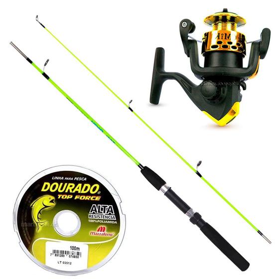 Imagem de Kit de Pescaria Vara C/ Molinete e Linha de Pesca (Ref. 06)