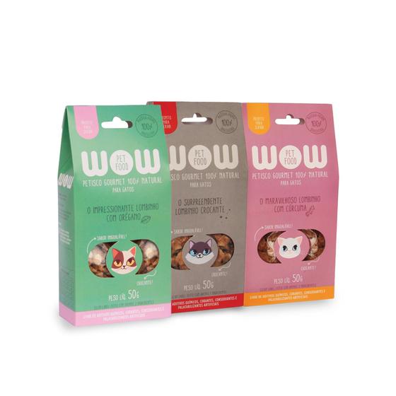 Imagem de Kit De Petiscos De Lombinho Para Gatos Wow Pet Food