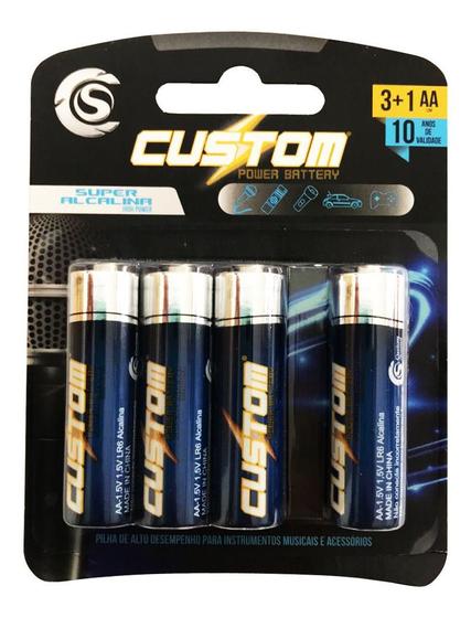 kit De Pilhas AA Para Microfones Sem Fio Alcalina 1,5V - Custom Sound ...