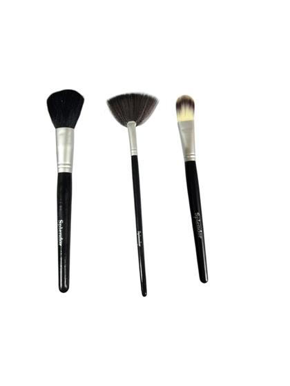 Imagem de Kit De Pinceis De Maquiagem Splendor Com 3 Unidades