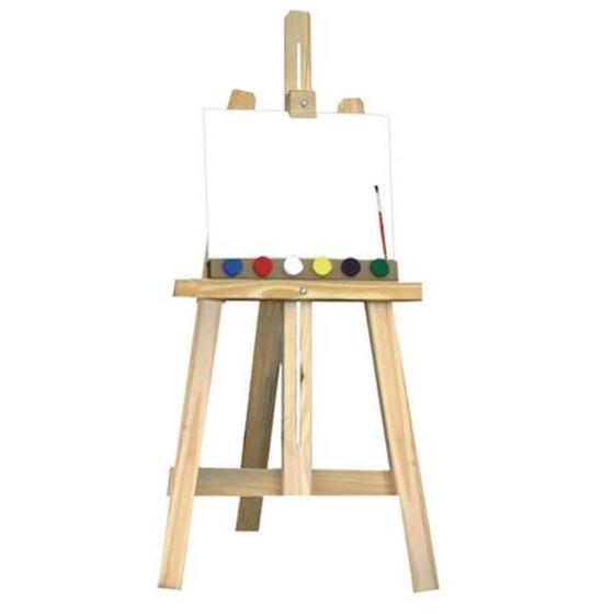 Imagem de Kit de pintura infantil com cavalete - conceito básico - 3549