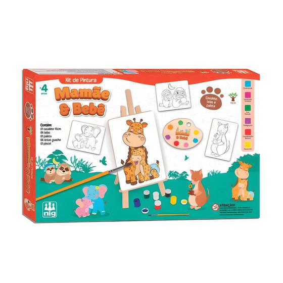 Imagem de Kit de Pintura Infantil Mamãe & Bebê Nig Brinquedos