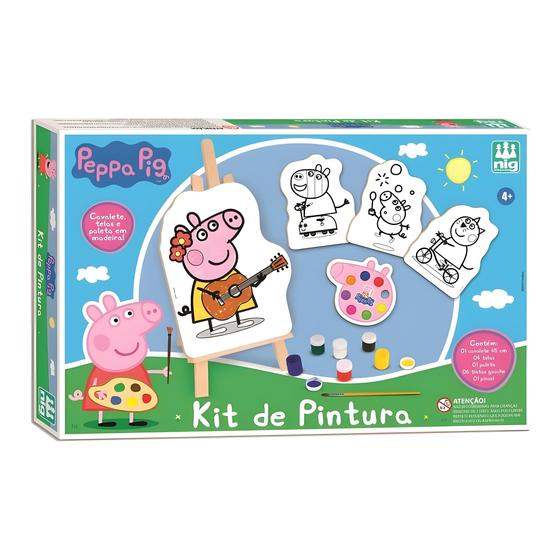 Imagem de Kit de Pintura Infantil Peppa Pig Nig Brinquedos