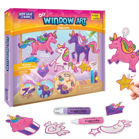 Imagem de Kit de Pintura Window Art Unicorn Imagimake com Suncatcher - Brinquedo Criativo