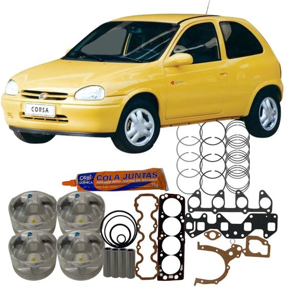 Imagem de Kit de pistão anel juntas gm corsa 1.6 8v efi 1994 a 1996 decar