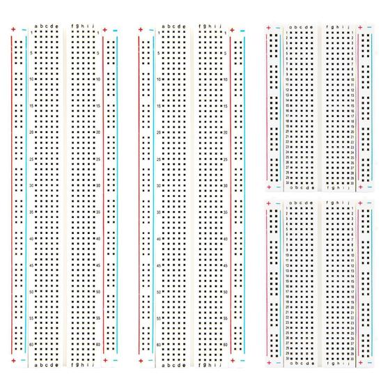 Imagem de Kit de Placas de Ensaio ELEGOO - 2x 830 Pontos e 2x 400 Pontos para Arduino