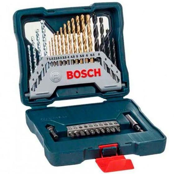 Imagem de Kit de Pontas e Brocas X-line 30 Peças Bosch 2607017401-000